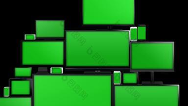 类型屏幕绿色屏幕
